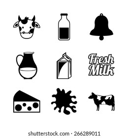 fresh milk design, vector illustration eps10 graphic 