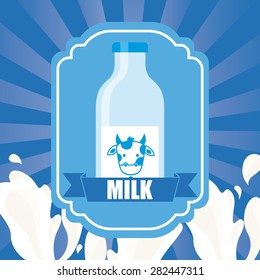 fresh milk design, vector illustration eps10 graphic 