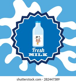 fresh milk design, vector illustration eps10 graphic 