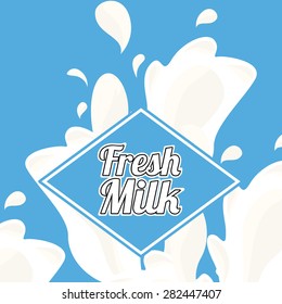 fresh milk design, vector illustration eps10 graphic 