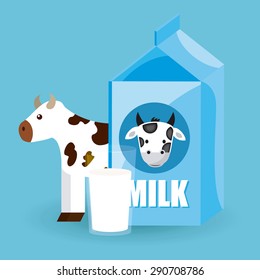 fresh milk design, vector illustration eps10 graphic 
