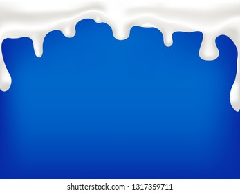 Fresh milk is flowing from the the top background down below.
Can change the floor color All are vector