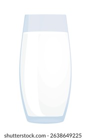 Fresh milk glass and milkpack. vector	