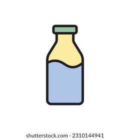 Fresh Milk Icon Vector Illustration