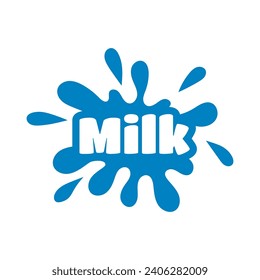 Fresh milk logo concept. Milk logo isolated vector emblem