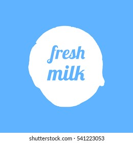 Fresh Milk logo design element. Vector milk blot icon.
Abstract ink splash. Hand drawn vector illustration.