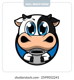 FRESH MILK LOGO DESIGN ILLUSTRATOR