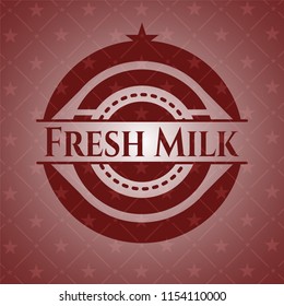 Fresh Milk red icon or emblem