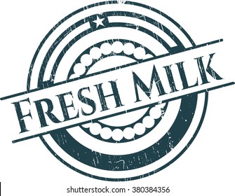 Fresh Milk with rubber seal texture