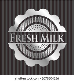  Fresh Milk silvery emblem or badge
