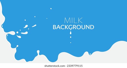 Ilustración vectorial de la leche batida fresca