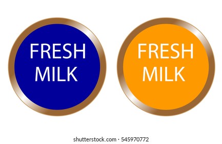 fresh milk stickers