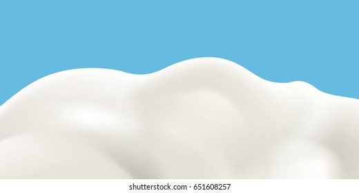 Fresh milk vector realistic background for label design or advertising needs