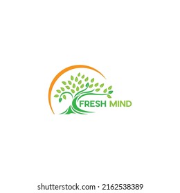Diseño de logotipo de frescura de la mente