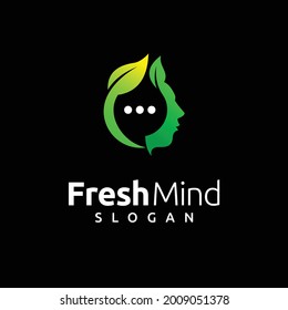 Frische Gedanken-Logo mit Konversationssymbol