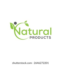Fresh and minimalist natural logo design symbolizing purity, sustainability, and organic living. Perfect for eco-friendly brands, wellness products, and green lifestyle companies.
