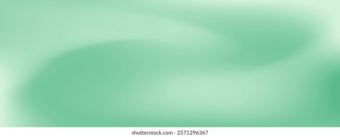 Fresh mint gradient mesh texture background. Smooth green gradient