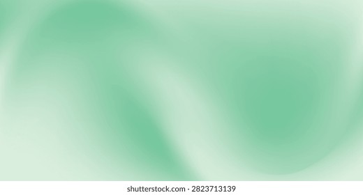 Fresh mint gradient mesh texture background. Soft wave green gradient