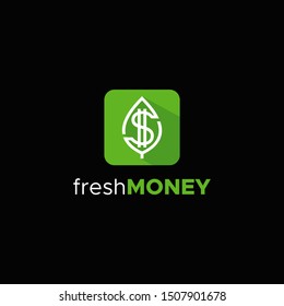 fresh money logo design unique