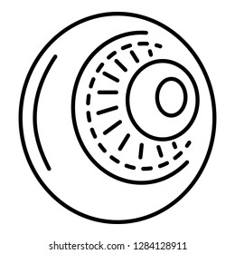 Fresh mushroom icon. Outline fresh mushroom vector icon for web design isolated on white background