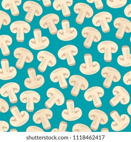 fresh mushroom pattern background