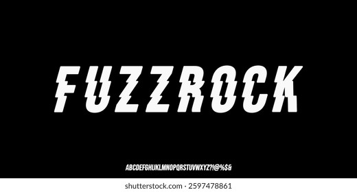 Fresh Music Styles Font. Creative Font. Punk Rock Font. Pop Punk. Rock Font Uppercase and Number. For Fashion, Sports, Urban Design, Vector illustration.