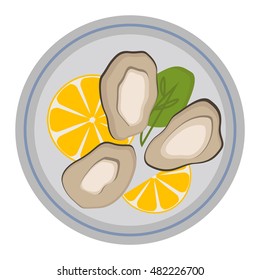 Fresh mussel gastronomy ingredient on white background