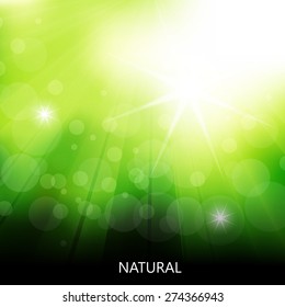 Fresh natural background, easy all editable