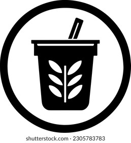 Fresh natural drink. icon Vector