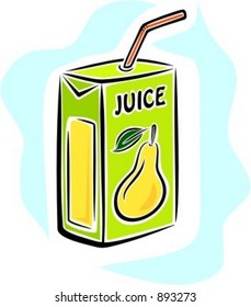 Jugo natural fresco.Ilustración vectorial