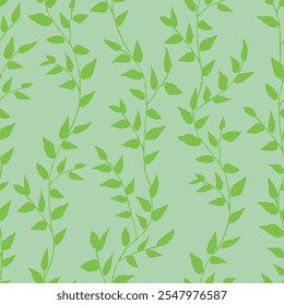 fresh natural leaves seamless pattern background