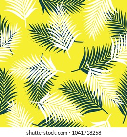 Fresh nature seamless pattern background series. Tropical theme background.
