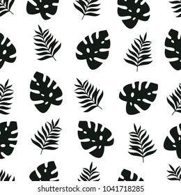 Fresh nature seamless pattern background series. Tropical theme background.
