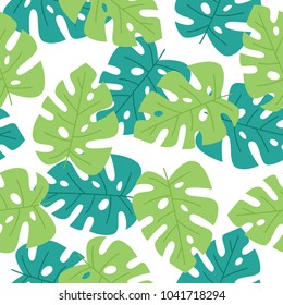 Fresh nature seamless pattern background series. Tropical theme background.