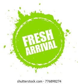 Fresh new arrival blot icon vector illustration isolated on white background