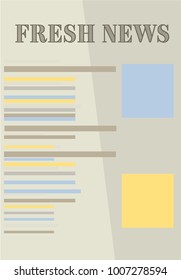Fresh news page illustration