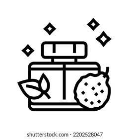 fresh notes perfume line icon vector. fresh notes perfume sign. isolated contour symbol black illustration