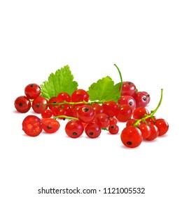 Fresh, nutritious and tasty red currant. Symbols of berries. Elements for label design. Vector illustration. Berries ingredients in triangulation technique. Red currant low poly.