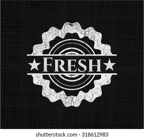 Fresh on chalkboard