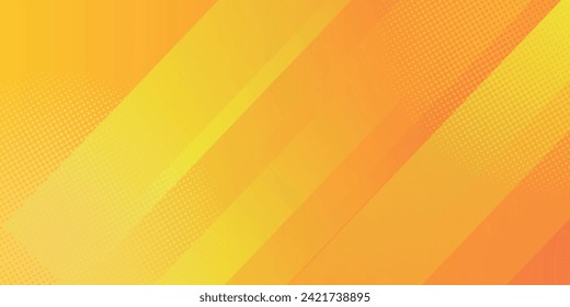 Fresh orange abstract background geometry shine and layer element vector for presentation design