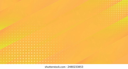 Fresh orange abstract background geometry shine and layer element vector for presentation design