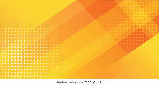 Fresh orange abstract background geometry shine and layer element vector for presentation design. Vector illustration