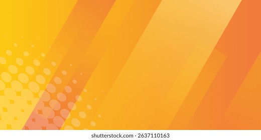 Fresh orange abstract background geometry shine and layer element vector for presentation design. Vector illustration for business, corporate, institution, party, festive, seminar, and talks

