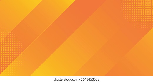 Brilho de geometria de fundo abstrata laranja fresco e vetor de elemento de camada para design de apresentação