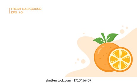 frisch orangefarbene Hintergrund-Design-Vektorillustration EPS10