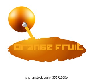 fresh orange background with splashes
