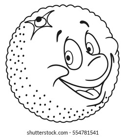Fresh orange cartoon