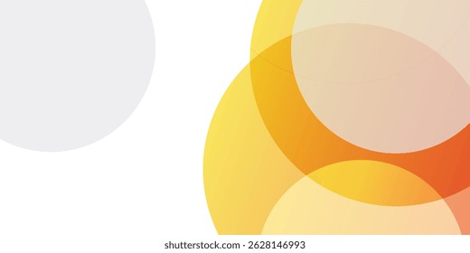 Fondo Abstractas de gradiente de círculo naranja fresco Ilustración vectorial de presentación