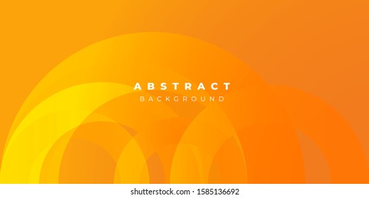 Fresh Orange Circle Line Gradient Background Vector