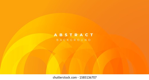 Fresh Orange Circle Line Gradient Background Vector